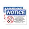 Signmission No Cell Phones Allowed In Work, 24 in W x Rectangle, Plastic OS-2PACK-NS-P-1824-L-14421 - alternate 1